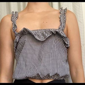 WOMEN’S AMERICAN EAGLE GINGHAM TANK SIZE S